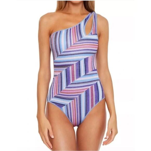 BECCA South Coast Asymmetrical Swimsuit - Picture 1 of 7